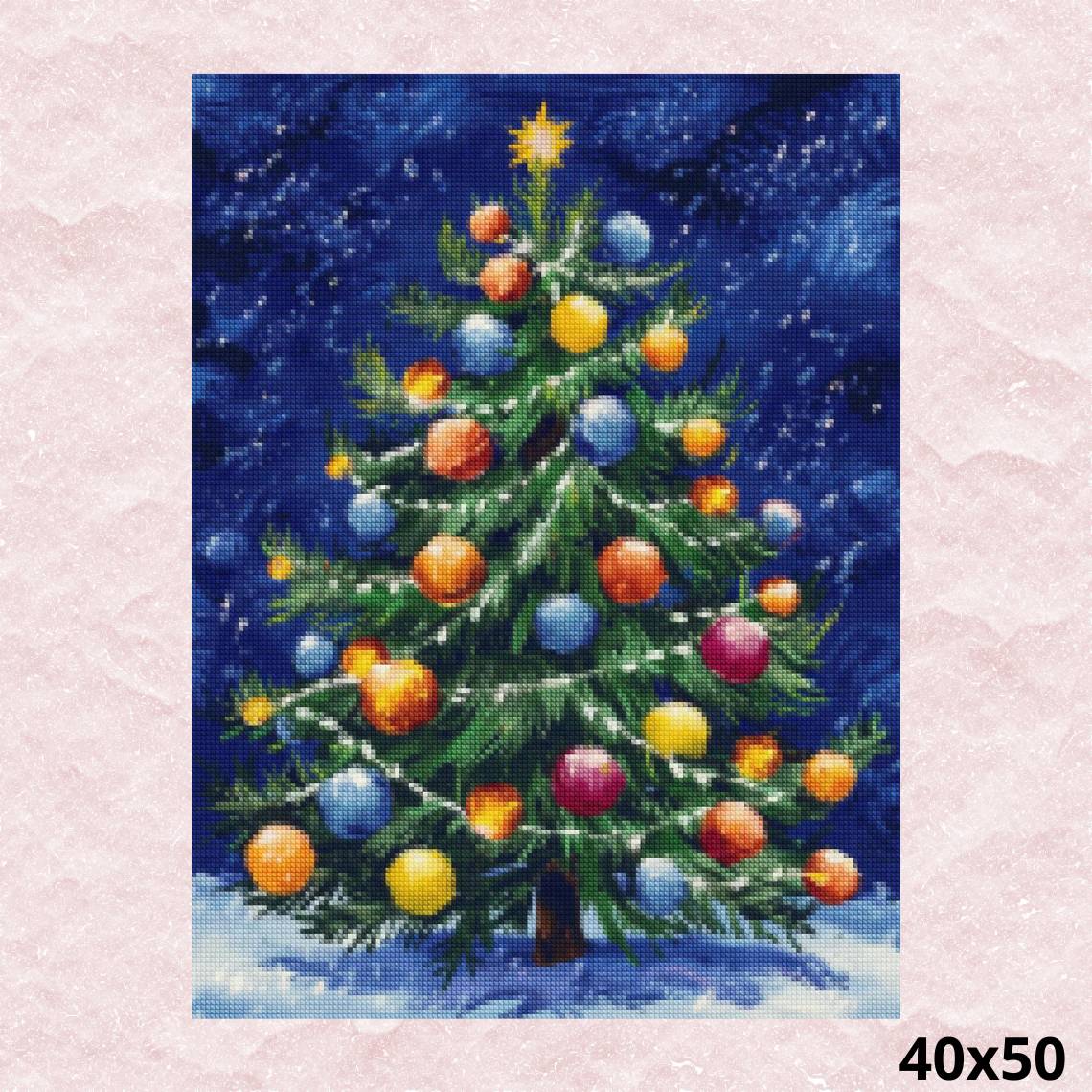 Christmas Tree 40x50 - Diamond Painting