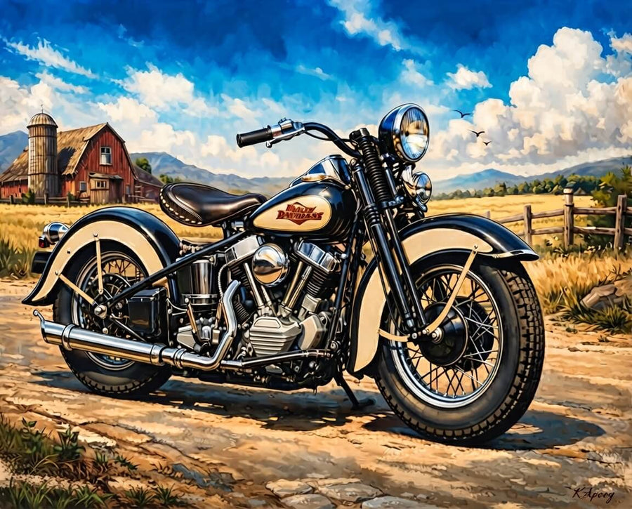 Classic Harley Davidson – Diamond Painting