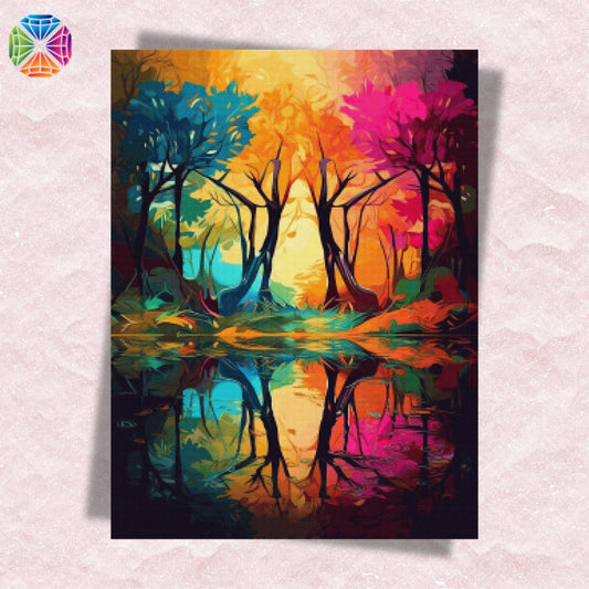 Colored Trees - Diamond Art World