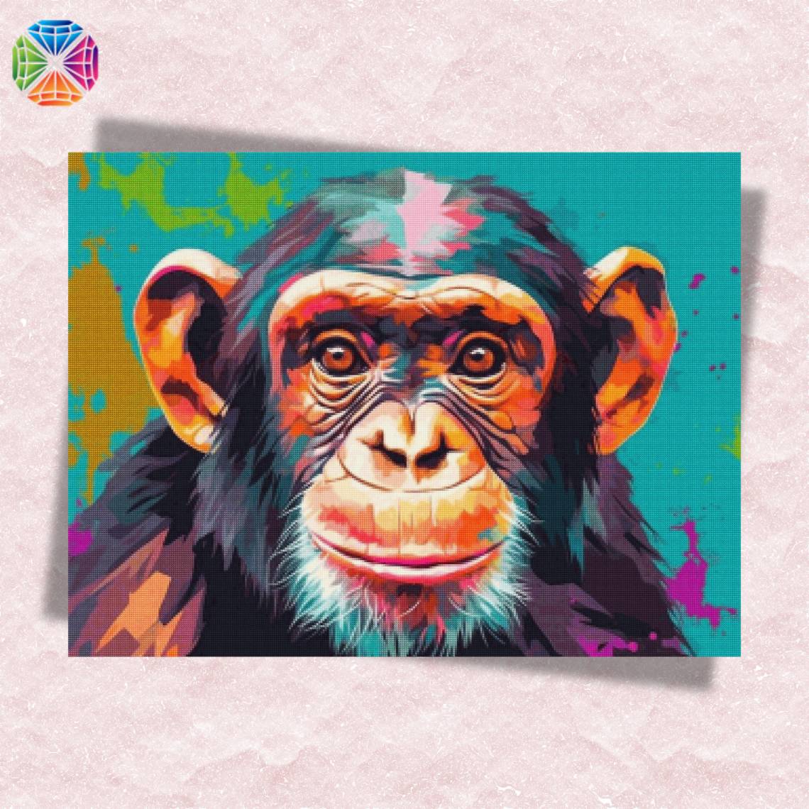 Colorful Chimpanzee - Diamond Painting