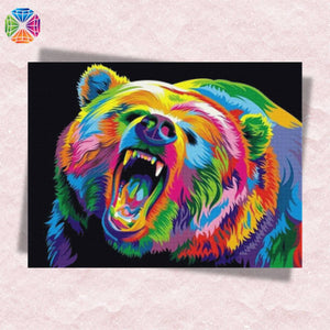 Colorful Grizzly Bear - Diamond Painting