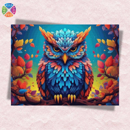 Colorful Owl - Diamond Painting