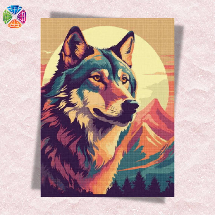 Colorful Wolf - Diamond Painting