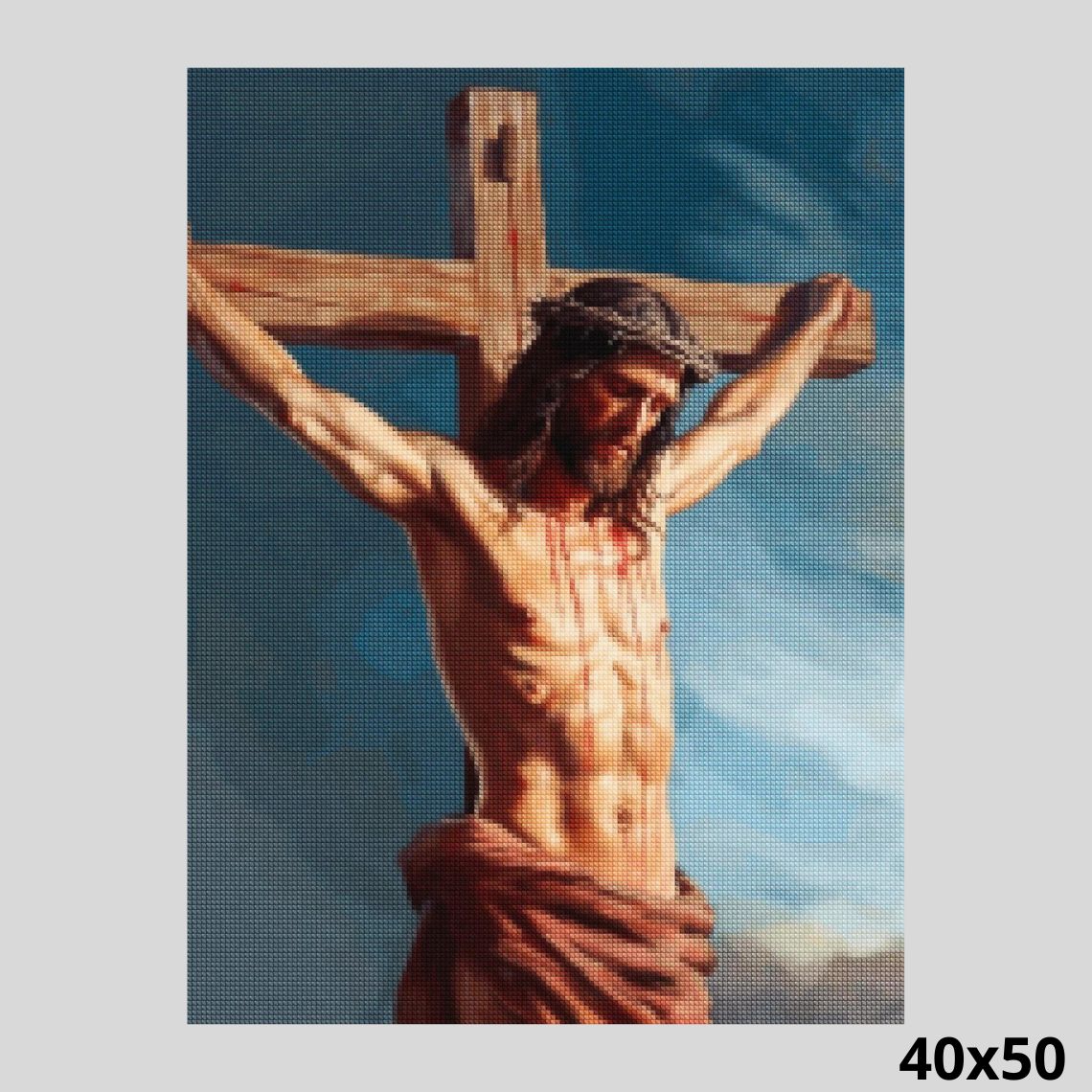 Jesus Crucifixion 40x50 Paint with Diamonds