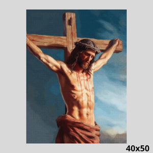 Jesus Crucifixion 40x50 Paint with Diamonds