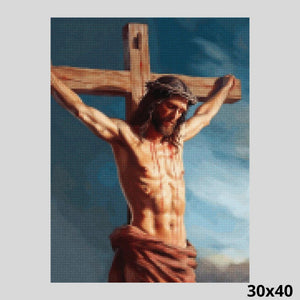 Jesus Crucifixion 30x40 Paint with Diamonds