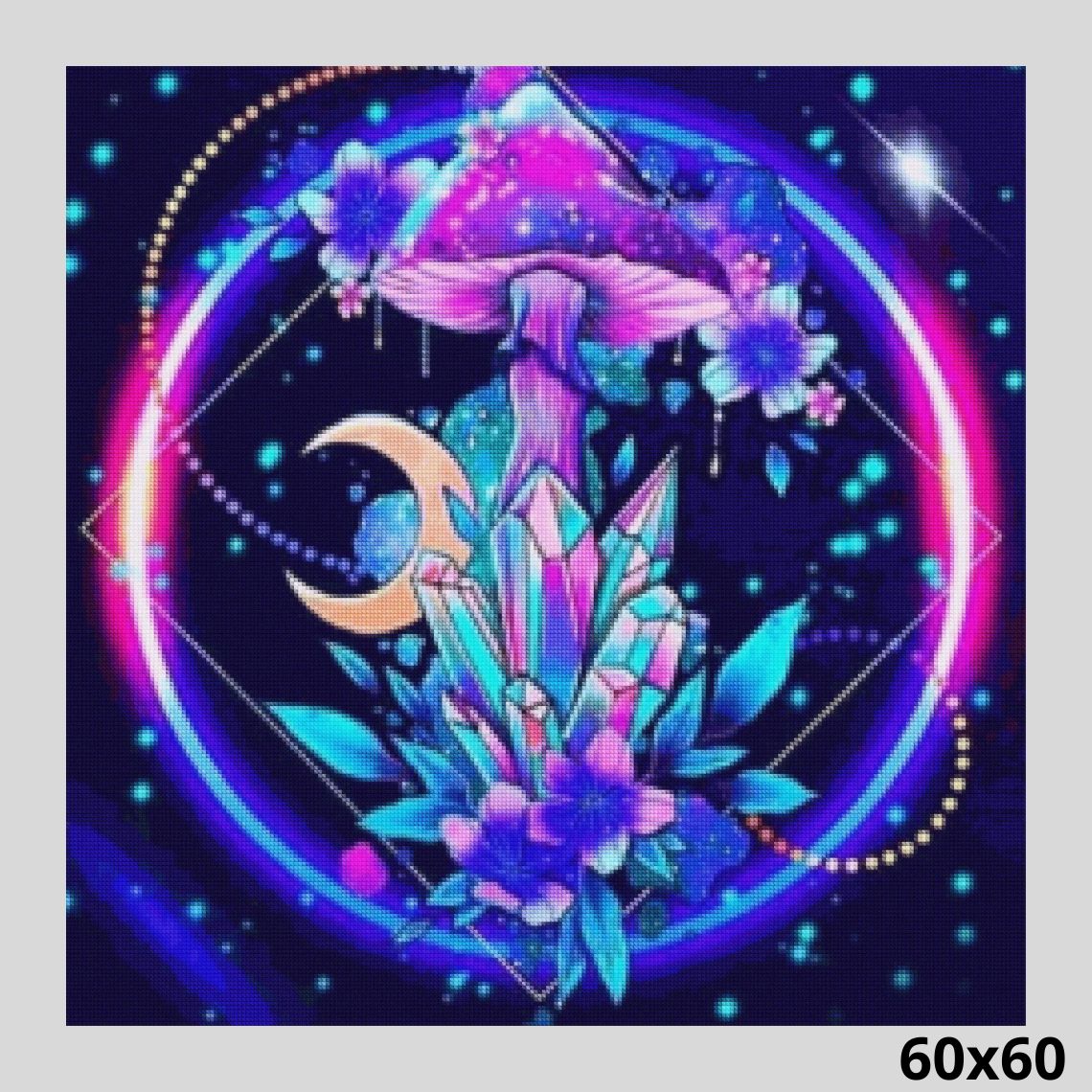 Crystal Toadstool 60x60 - Diamond Painting
