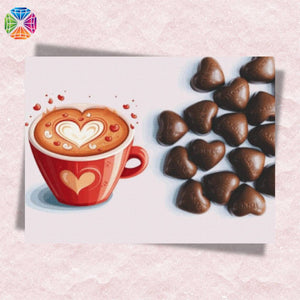 Cup of Coffee with Love - Diamond Painting