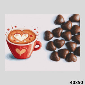 Cup of Coffee with Love 40x50 Diamond Art World