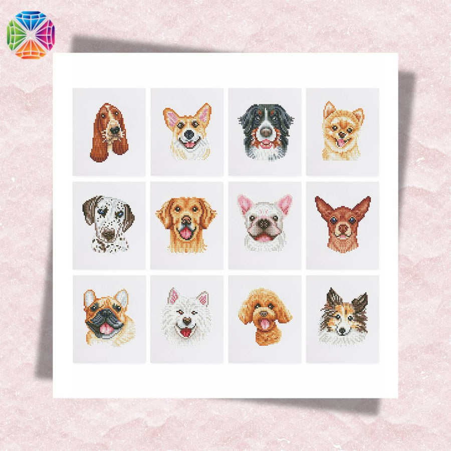 Cute Dogs Mini Diamond Painting - 12 pcs – Diamond Painting