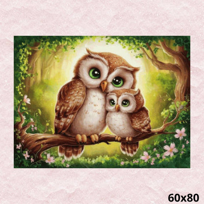 Little Owls 60x80 - Diamond Painting