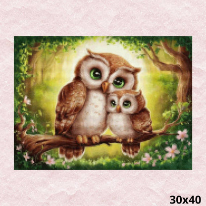 Little Owls 30x40 - Diamond Painting