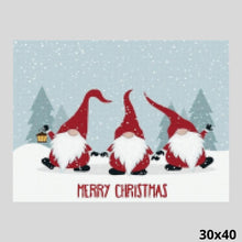 Load image into Gallery viewer, Dancing Christmas Dwarves 30x40 - Diamond Art World
