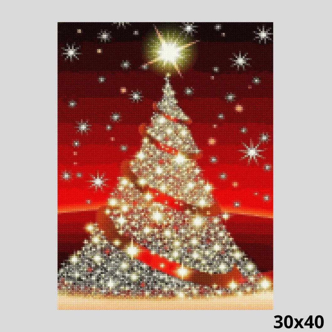 Diamond Christmas Tree 30x40 - Diamond Painting
