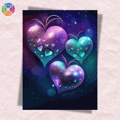 Diamond Hearts - Diamond Painting