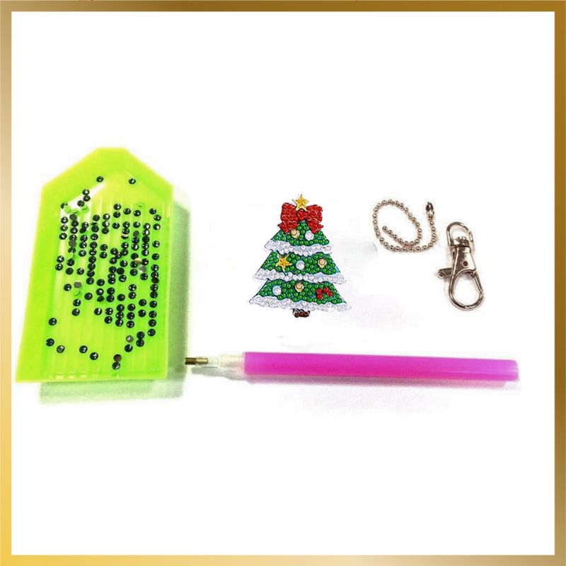 Diamond Art Keychains Christmas 21 pcs - product detail