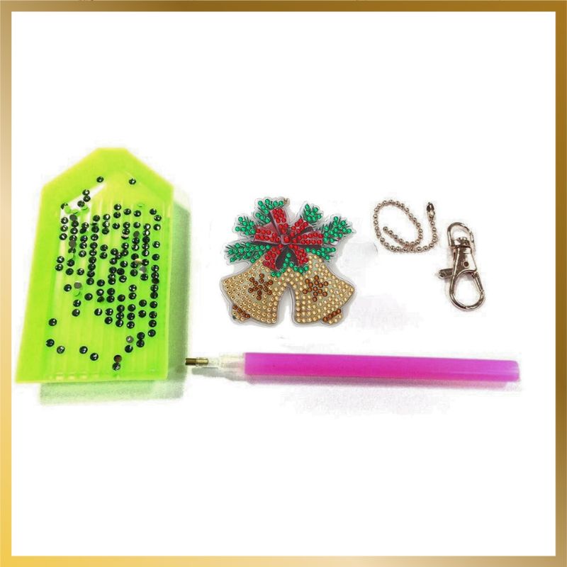 Diamond Art Keychains Christmas 5 pcs - product detail