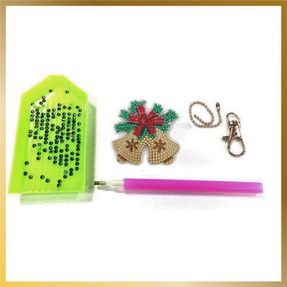 Diamond Art Keychains Christmas 5 pcs - product detail