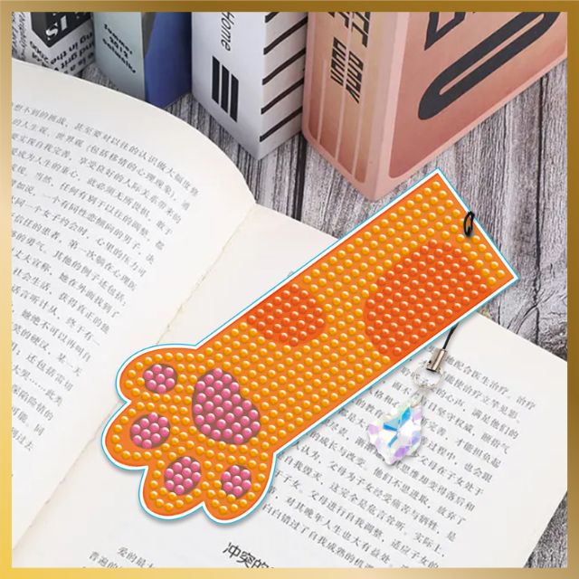 6 Pcs Diamond Painting Bookmarks - Little Paws - Product Image