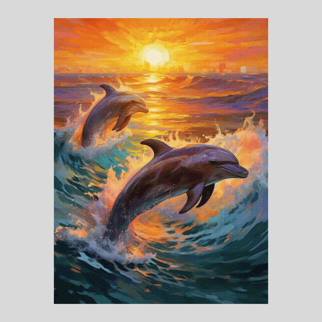 Dolphins Love Diamond Painting
