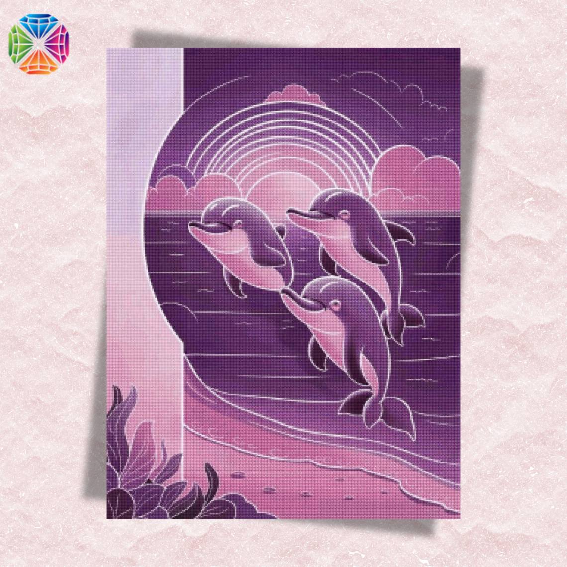 Dolphins Love - Diamond Painting