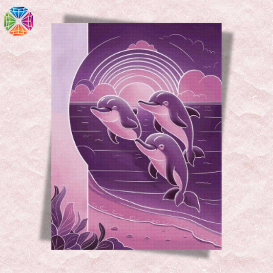 Dolphins Love - Diamond Painting