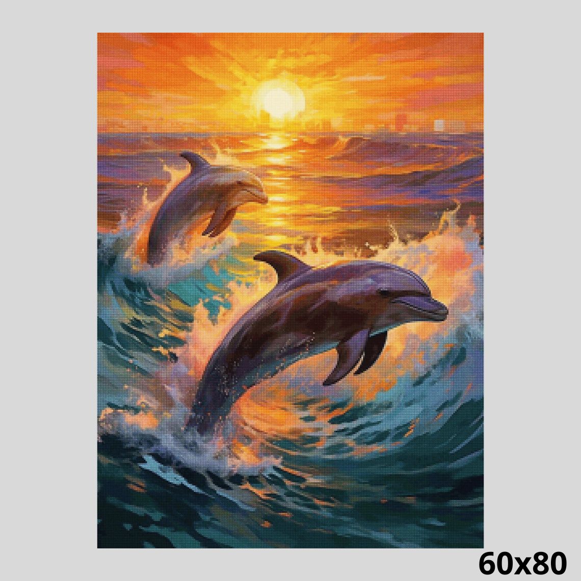 Dolphins Love 60x80 Diamond Painting