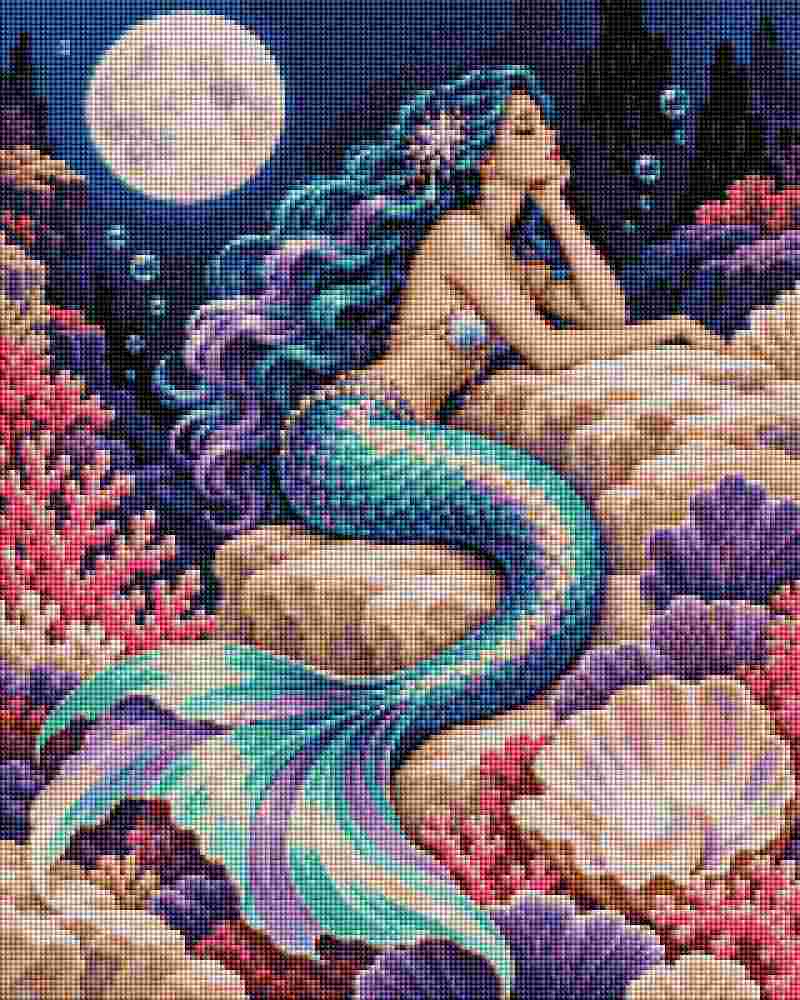 Dreaming Mermaid - Diamond Art