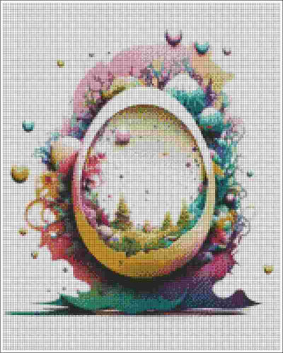 Easter Egg World Fantasy - Diamond Art