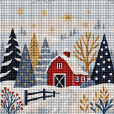 Easy Painting Winter Time Diamond Art
