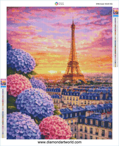 Eiffel tower - Diamond painting layout
