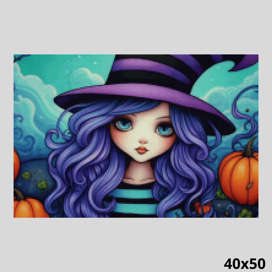 Enchanted Autumn Witch 40x50 - Diamond Painting