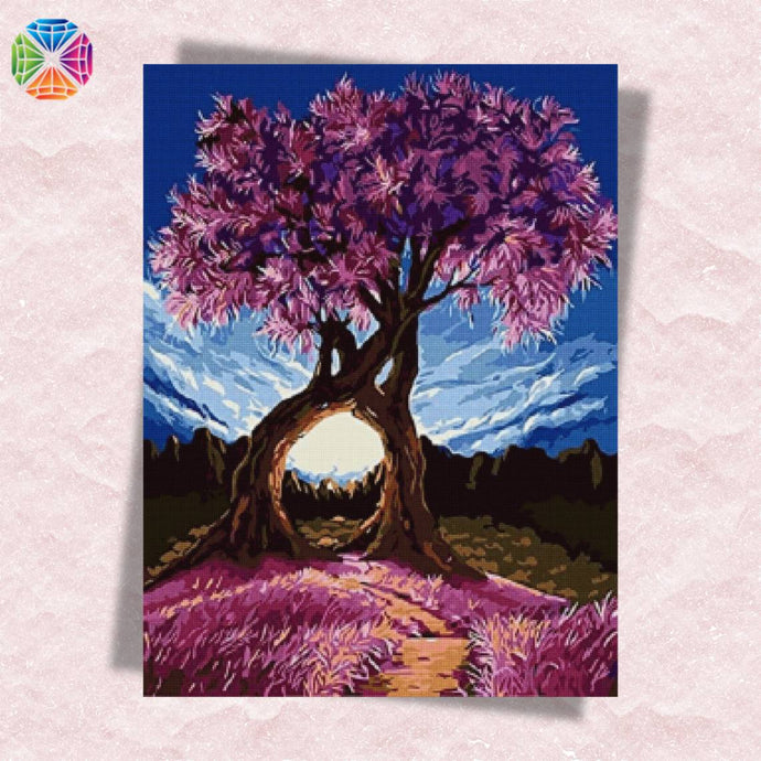 Entwined trees - Diamond Painting