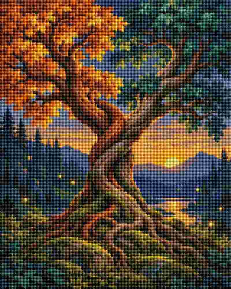 Entwined Trees - Diamond Art