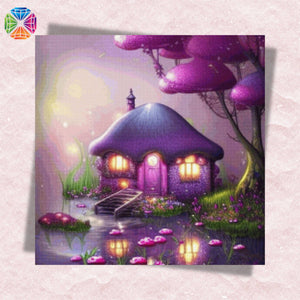Fairy Hut in Mushroom Land - Diamond Painting