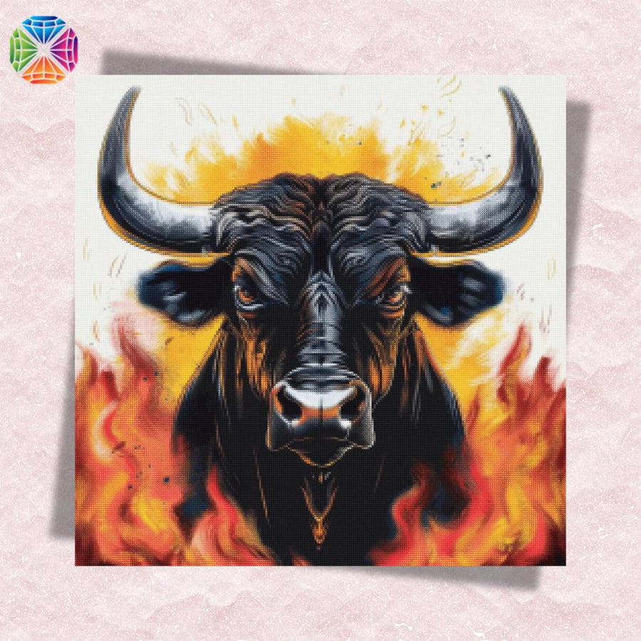 Fierce Bull – Diamond Painting