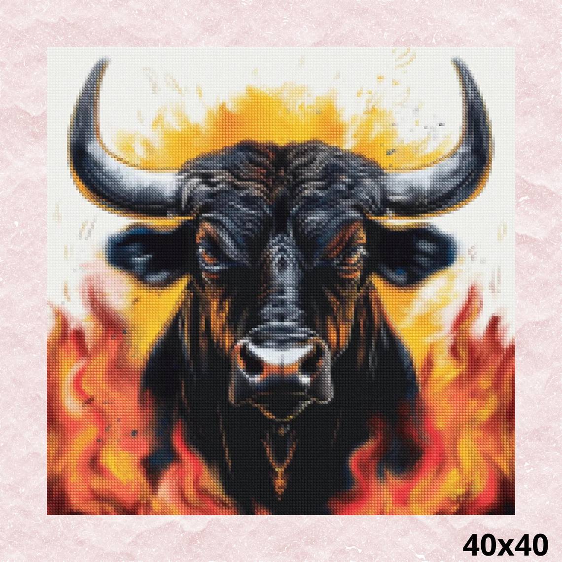 Fierce Bull 40x40 - Diamond Painting