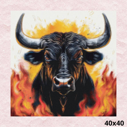 Fierce Bull 40x40 - Diamond Painting