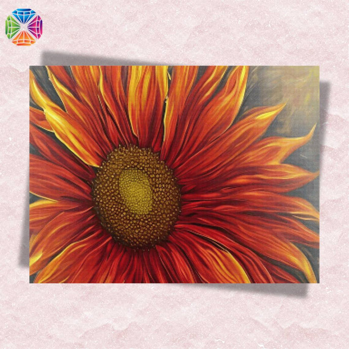 Fiery Sunflower - Diamond Painting