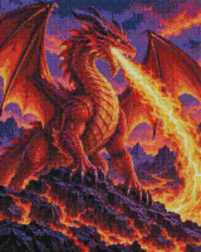 Fire Dragon - Diamond Art