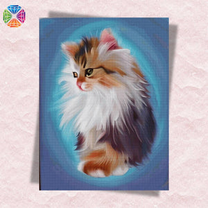 Fluffy Cat - Diamond Painting