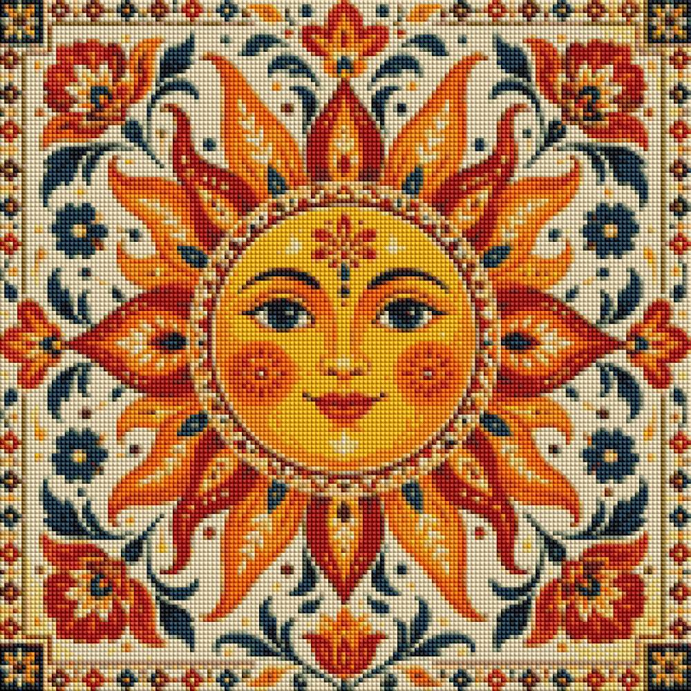 Folk Sun - Diamond ARt