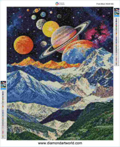 From Moon - Diamond Painting Layout