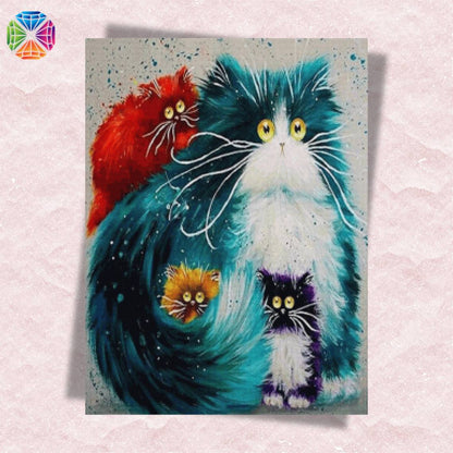 Furry Cats - Diamond Painting