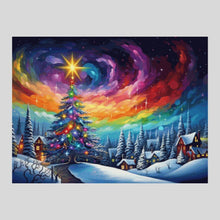 Load image into Gallery viewer, Galactic Christmas Glow - Diamond Painting
