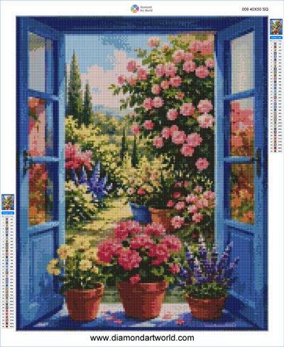 Garden - Diamond Painting Layout