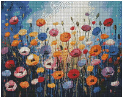 Garden of Poppies - Diamond Painting