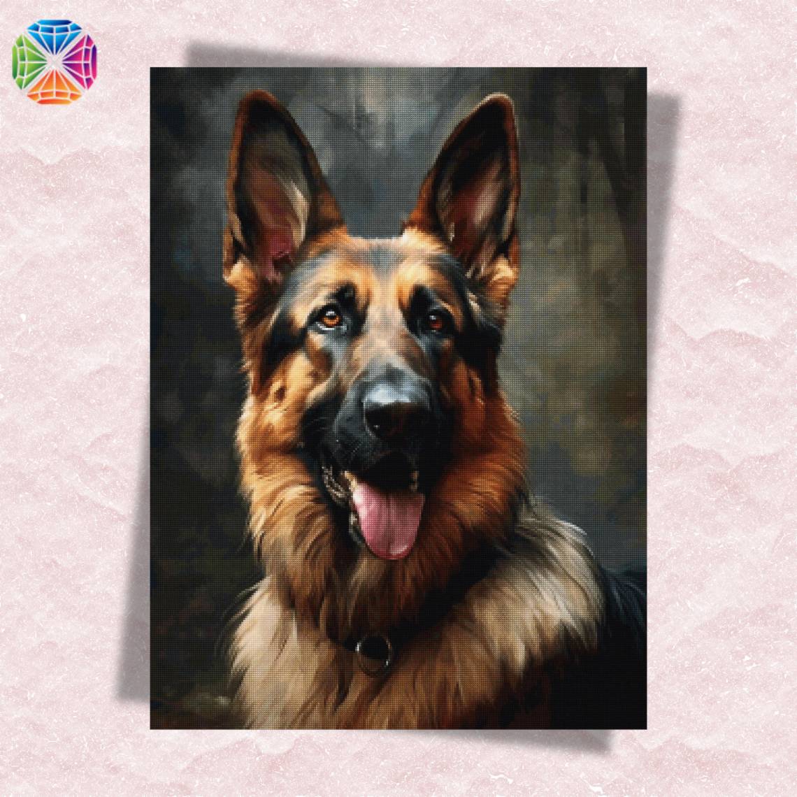 German Shepherd Diamond Painting – Diamond Art World Kits