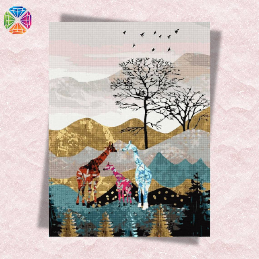 Giraffe Family – Diamond Painting
