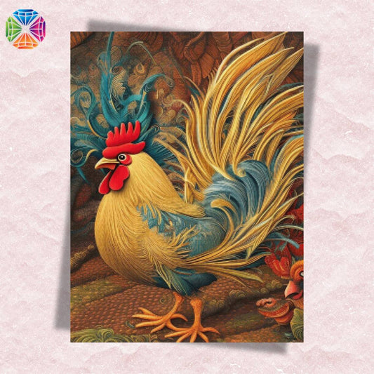 Golden Rooster - Diamond painting